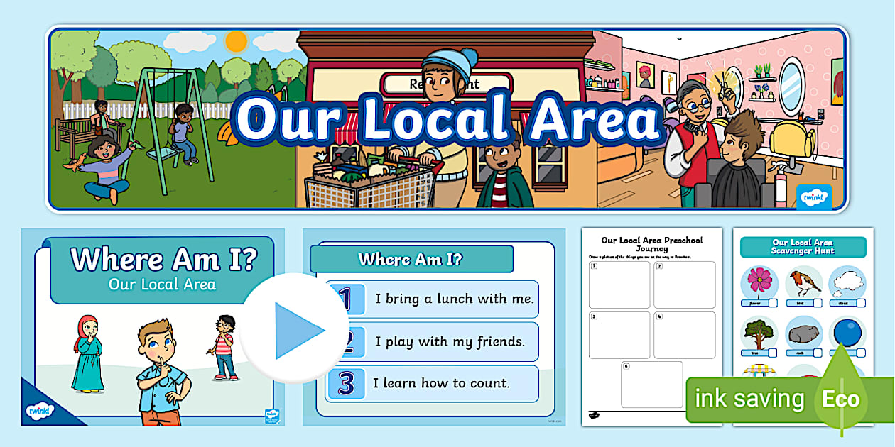 Our Local Area Banner And Resource Pack (teacher made)