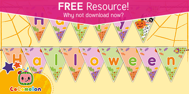 Free CoComelon Halloween Bunting for Kids | Twinkl USA