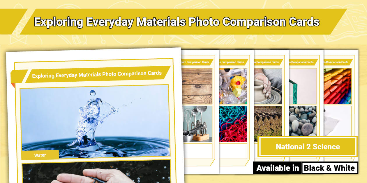 Everyday Materials Photo Comparison Cards