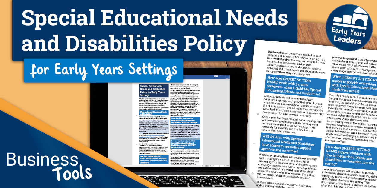 EYFS Special Educational Needs and Disabilities Policy