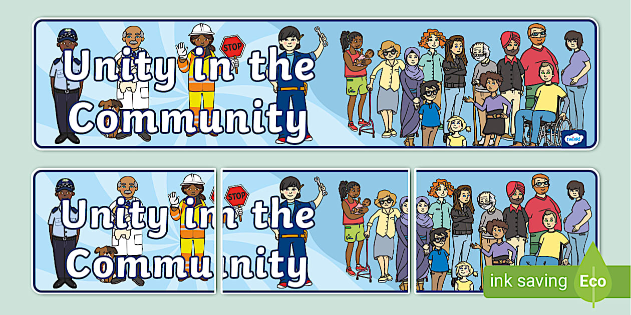 Unity in the Community Display Banner (teacher made)