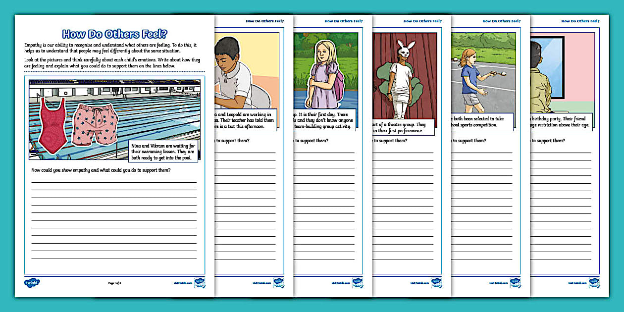 How Do Others Feel? Empathy KS2 Activity Sheets Twinkl