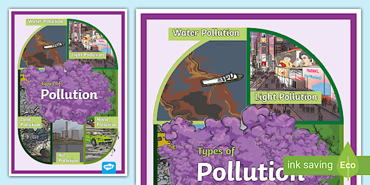 Types of Pollution Poster KS2 (teacher made) - Twinkl