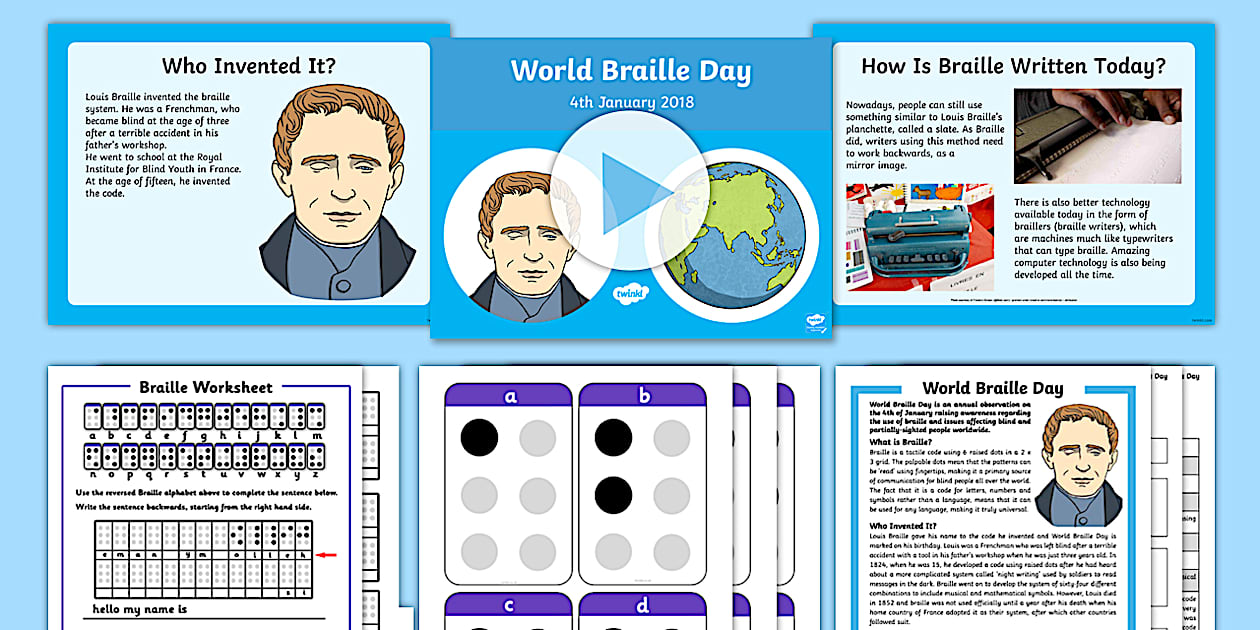 World Braille Day CfE Second Level IDL and Resource Pack