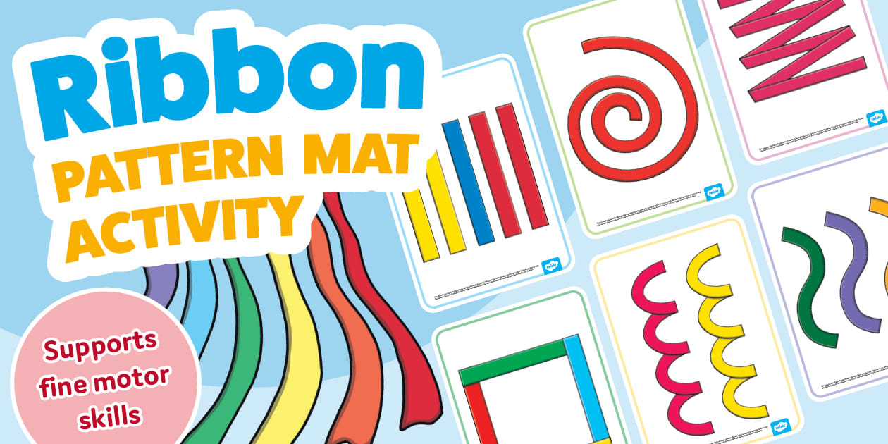 Ribbon Pattern Mat Activity
