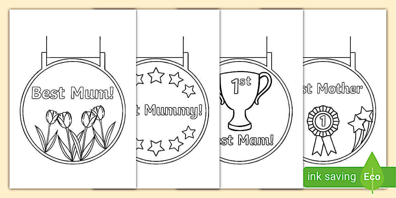 Best Mum Medals - Twinkl Classroom Resources (teacher made)
