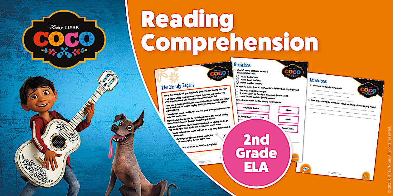 Coco: Second Grade Reading Comprehension Worksheet Twinkl