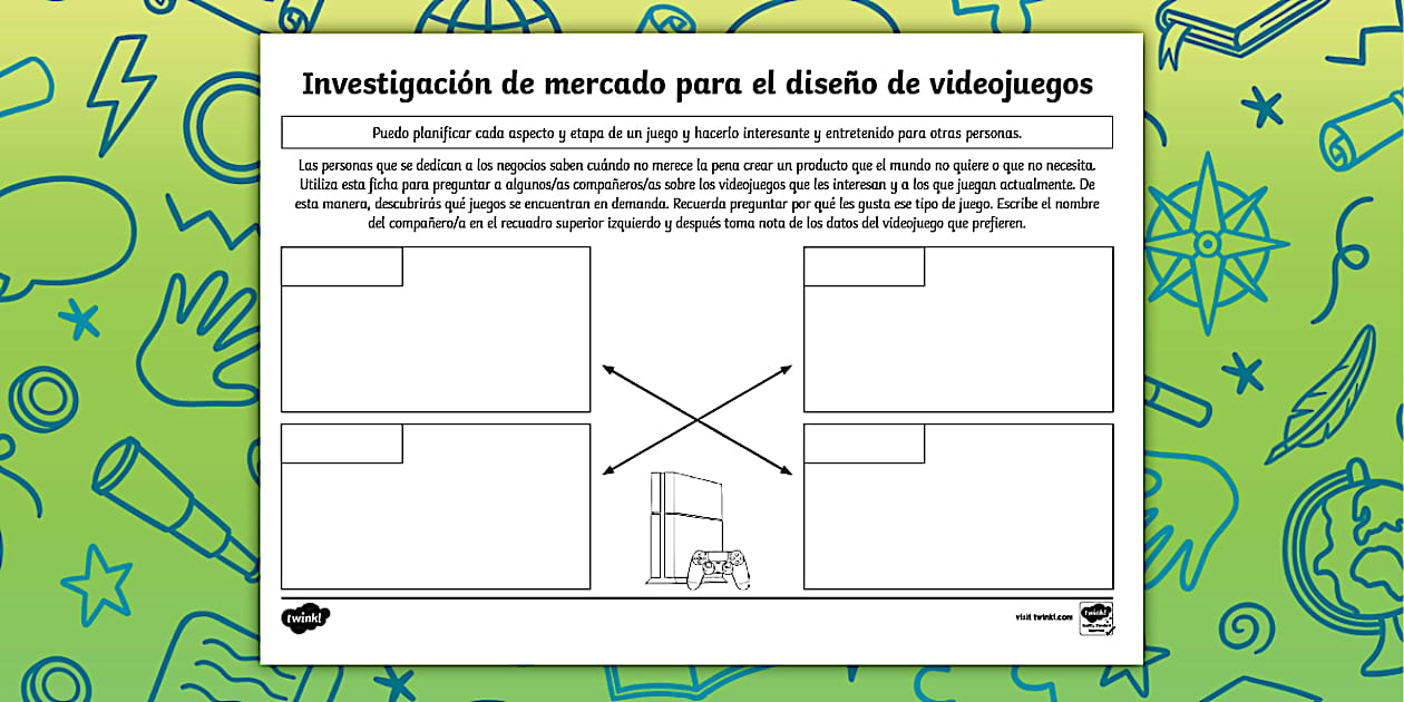 Ficha de actividad: Investigación de mercado para el diseño de videojuegos