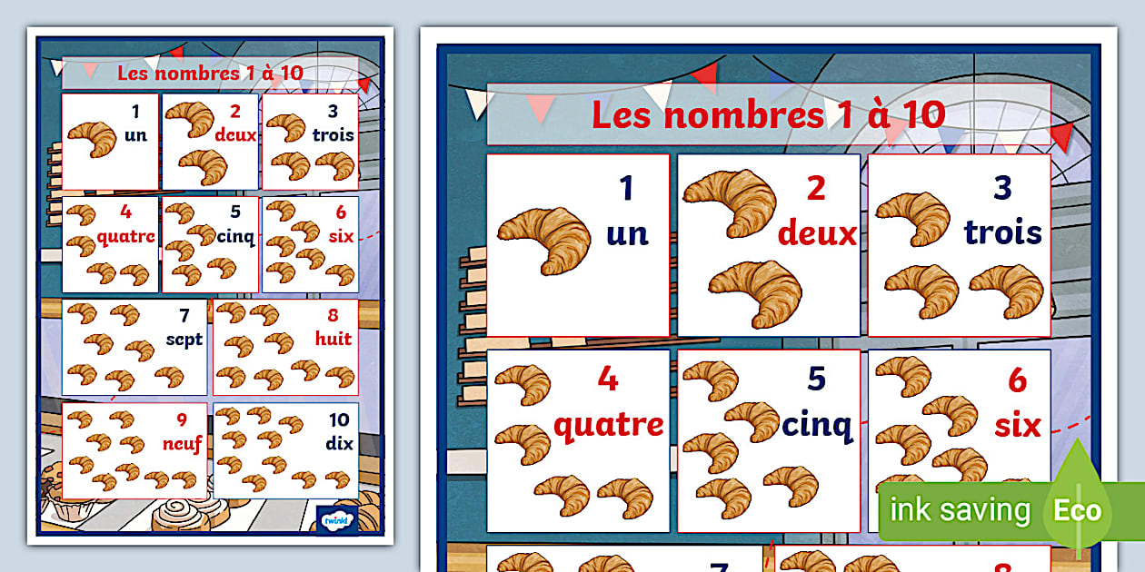 👉 French Numbers 110 Worksheet PDF Twinkl Twinkl