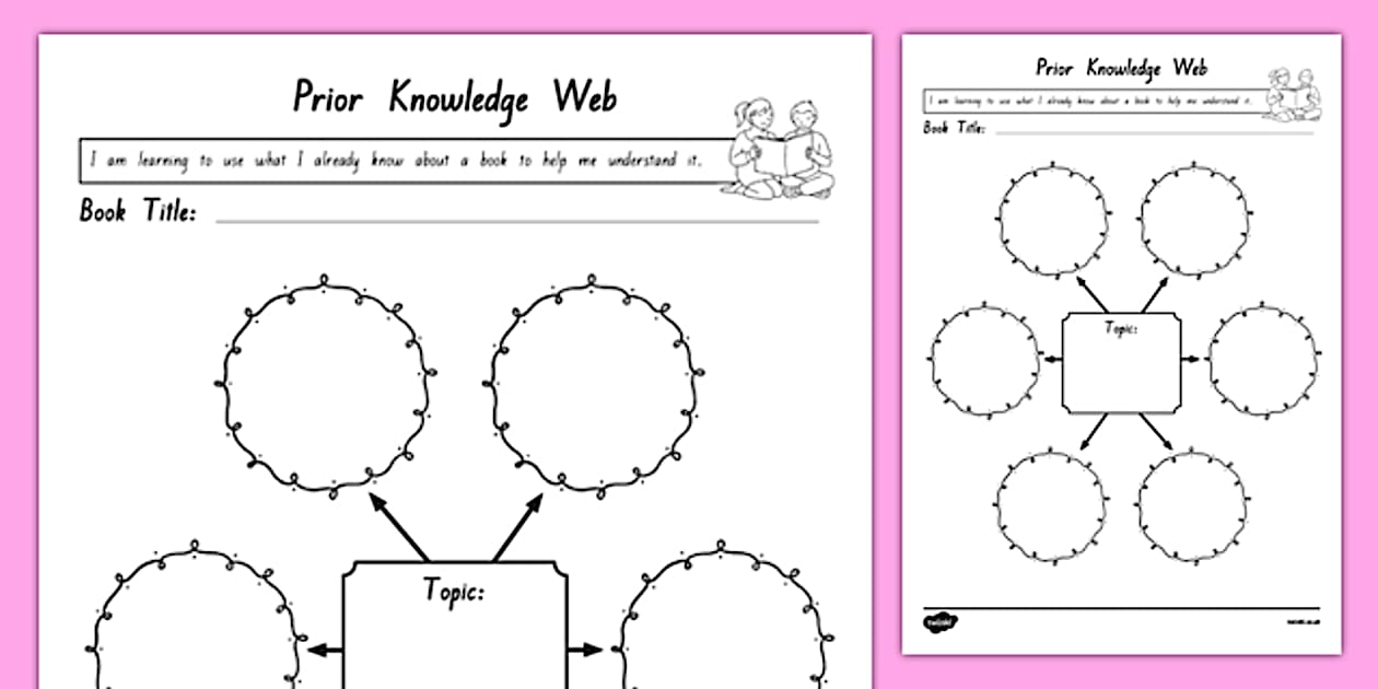 Prior Knowledge Web Worksheet / Worksheet, worksheet