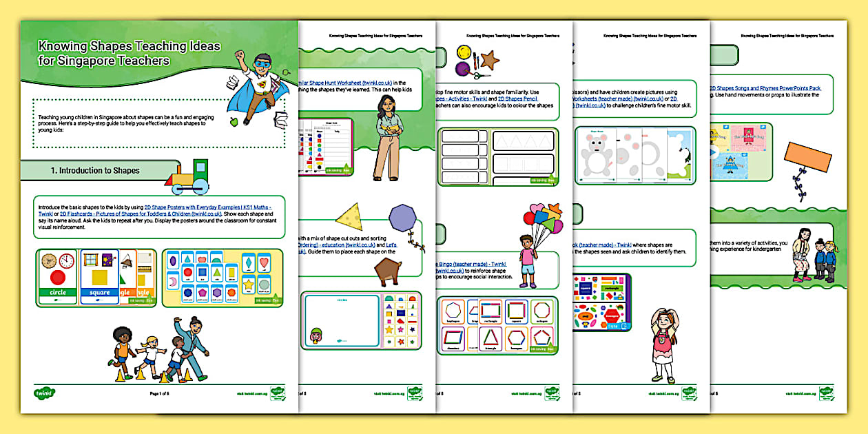 Knowing Shapes Teaching Ideas For Singapore Teachers