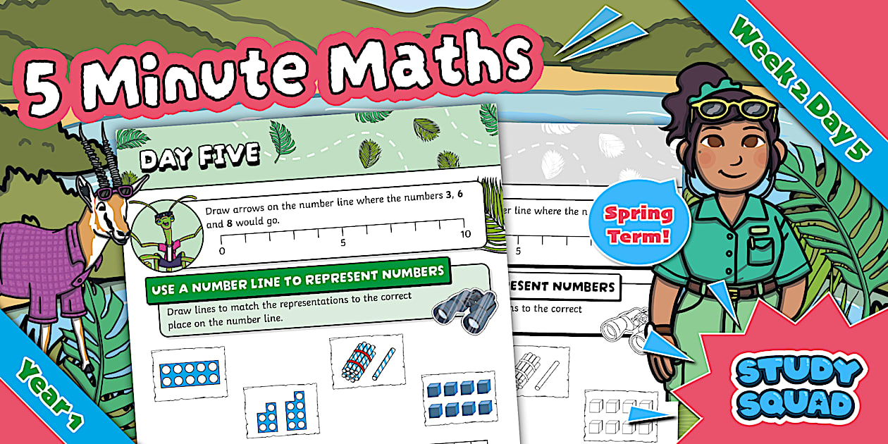👉 Study Squad 5 Minute Maths - Year 1 Spring - Week 2 Day 5
