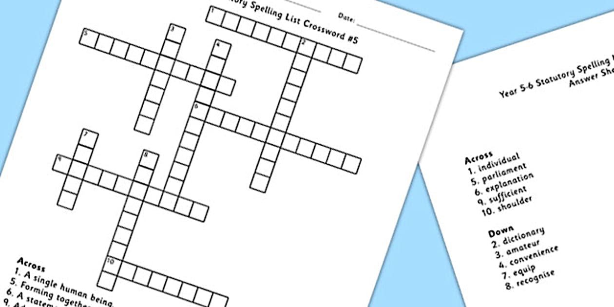 lower-ability-year-5-6-statutory-spelling-list-crossword-5
