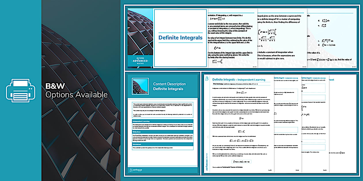 👉 Definite Integrals Resource Pack | A Level Maths | Beyond