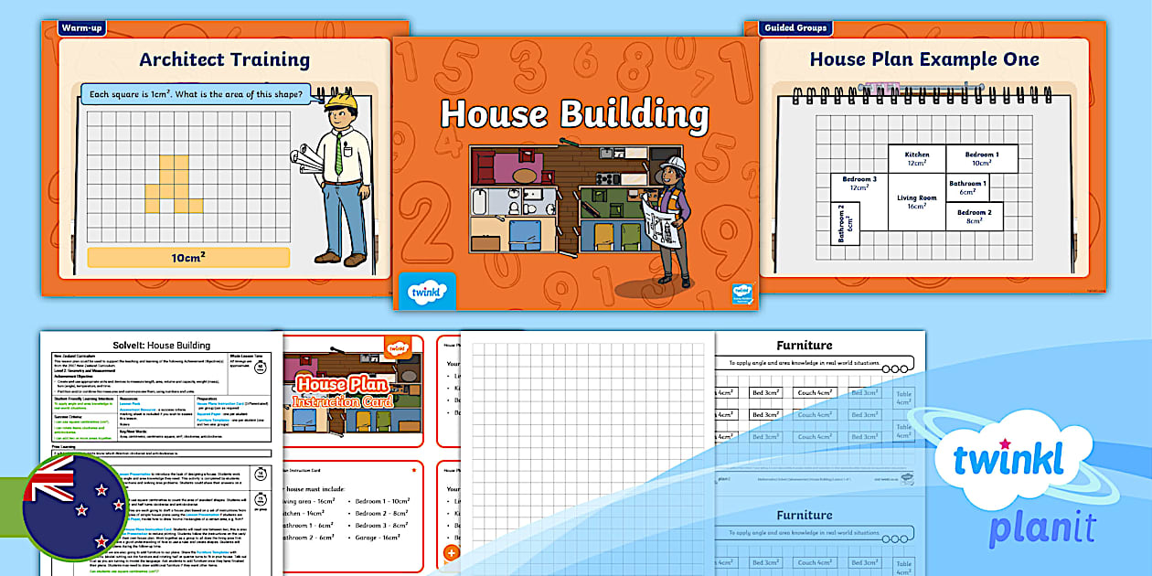 Level 2 Measurement: SolveIt House Building - Twinkl