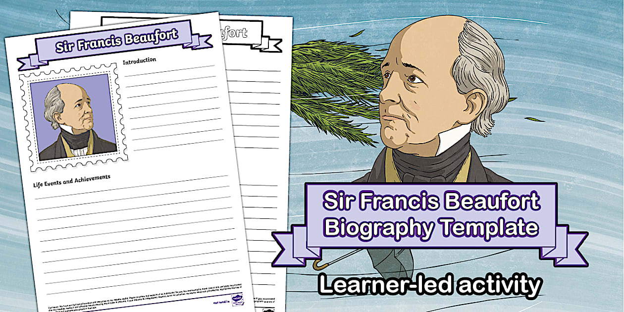 * NEW * Sir Francis Beaufort Biography Template