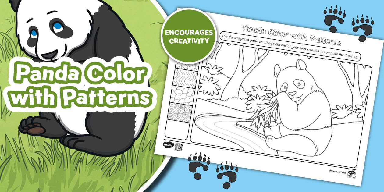 Panda Pattern Color Panda Color with Patterns Activity