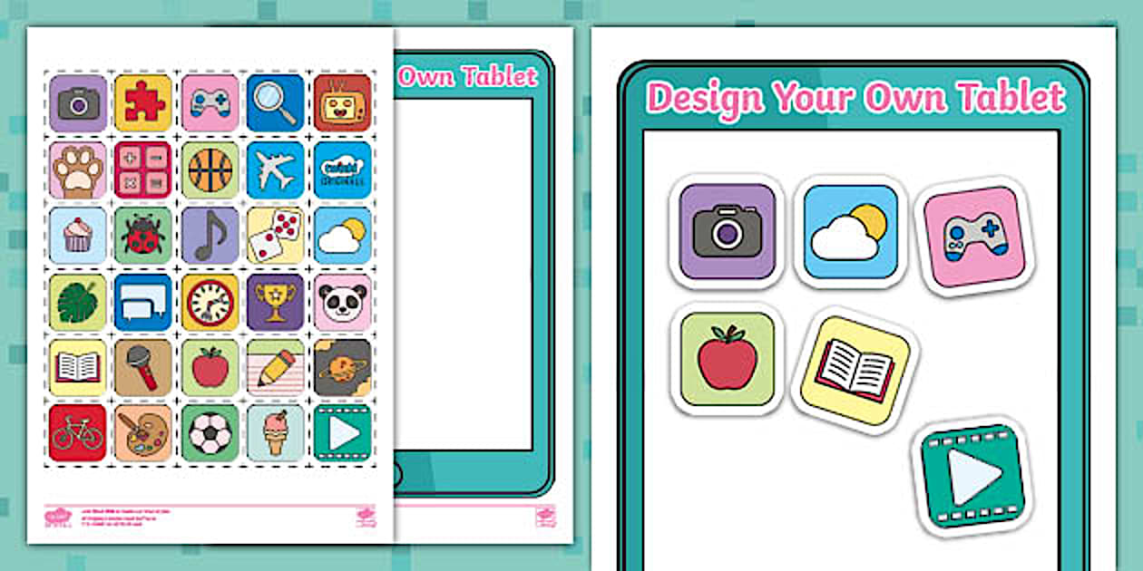 Design your own tablet activity teacher made twinkl