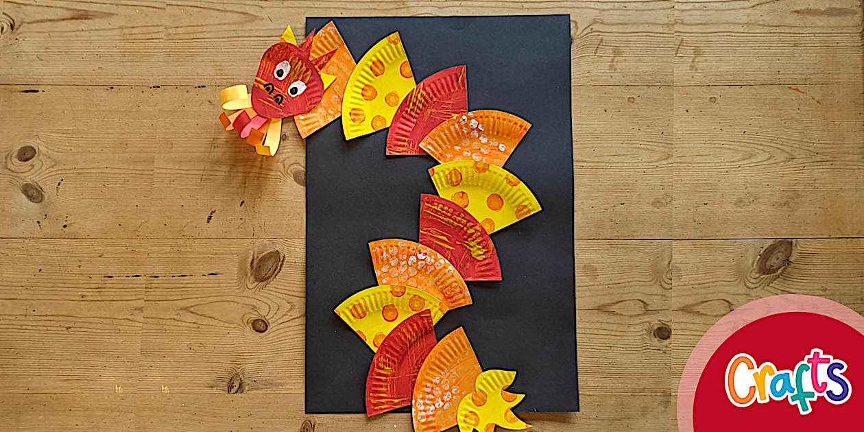 Lunar New Year Paper Plate Dragon Twinkl Crafts Twinkl