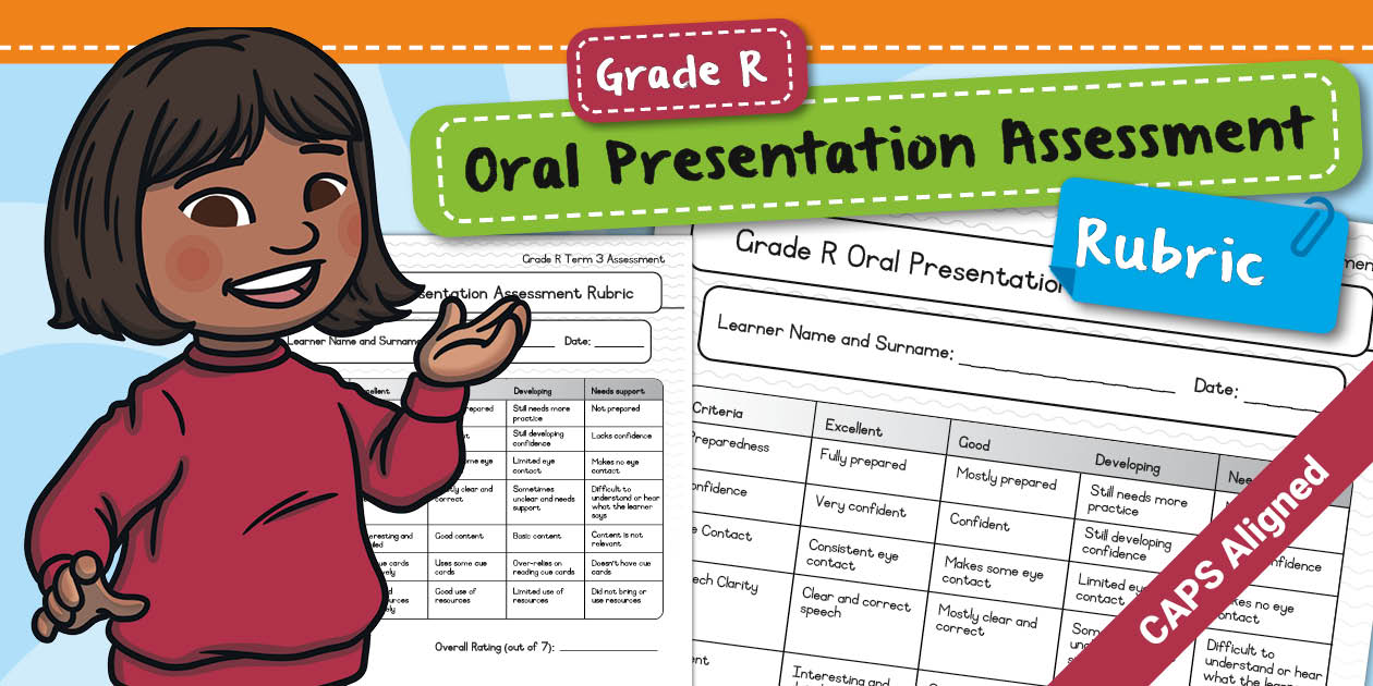 Gr R HL - Term 3 - Oral Presentation - Assessment Rubric