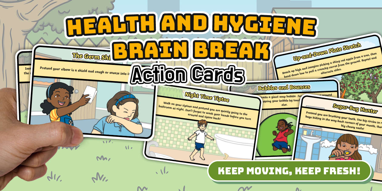 Health and Hygiene Brain Break Action Cards