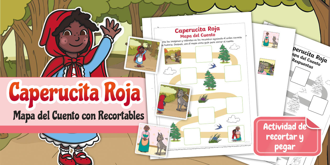 Actividad de Mapa de Historia de Caperucita Roja