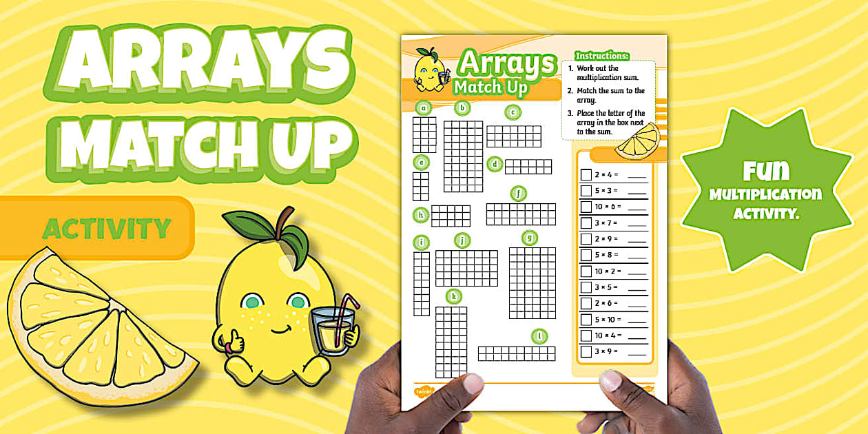 👉 * NEW * KS1 Arrays Match Up Activity