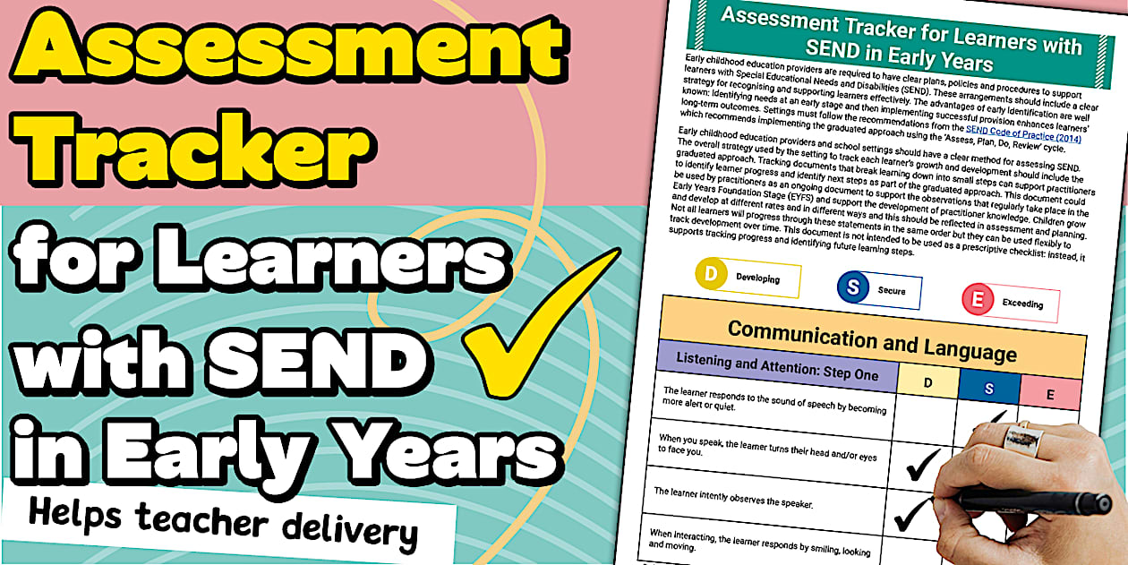 EYFS SEND Assessment Tracking Sheet