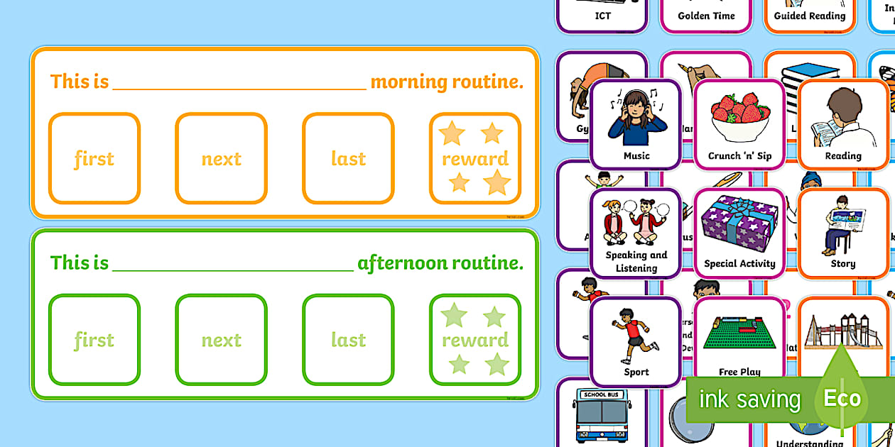 Timetable Example Ks1 First and Next Timetable - SEND Resources - KS1 - Twinkl
