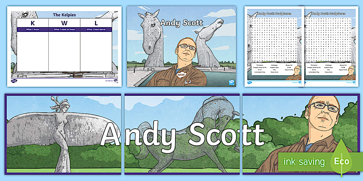 CFE Second Level Art Andy Scott Resource Pack (teacher made)