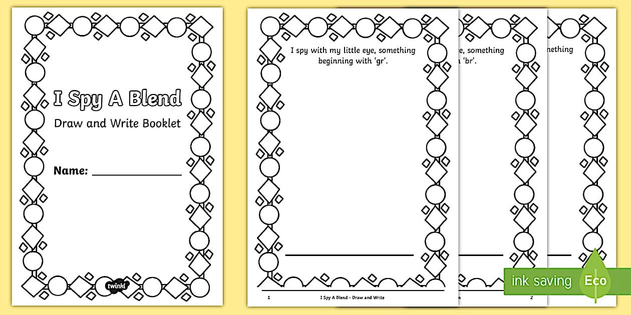 TAS I Spy a Blend Activity Booklet (teacher made) - Twinkl