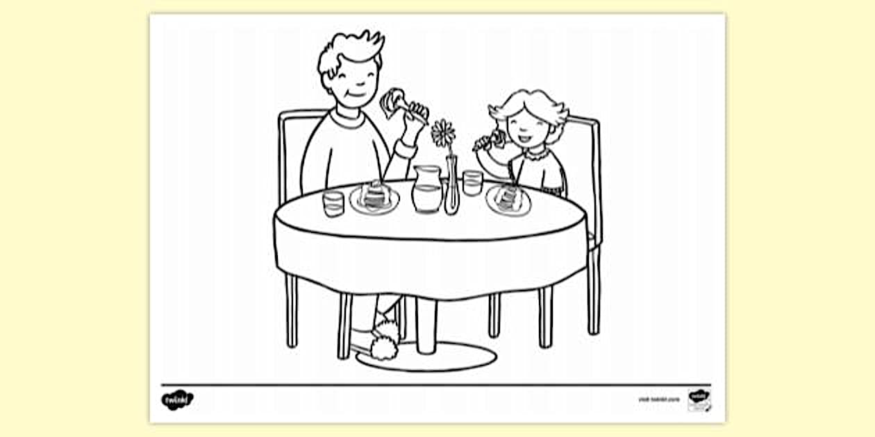 Pancake Day Colouring Page | Colouring Sheets - Twinkl