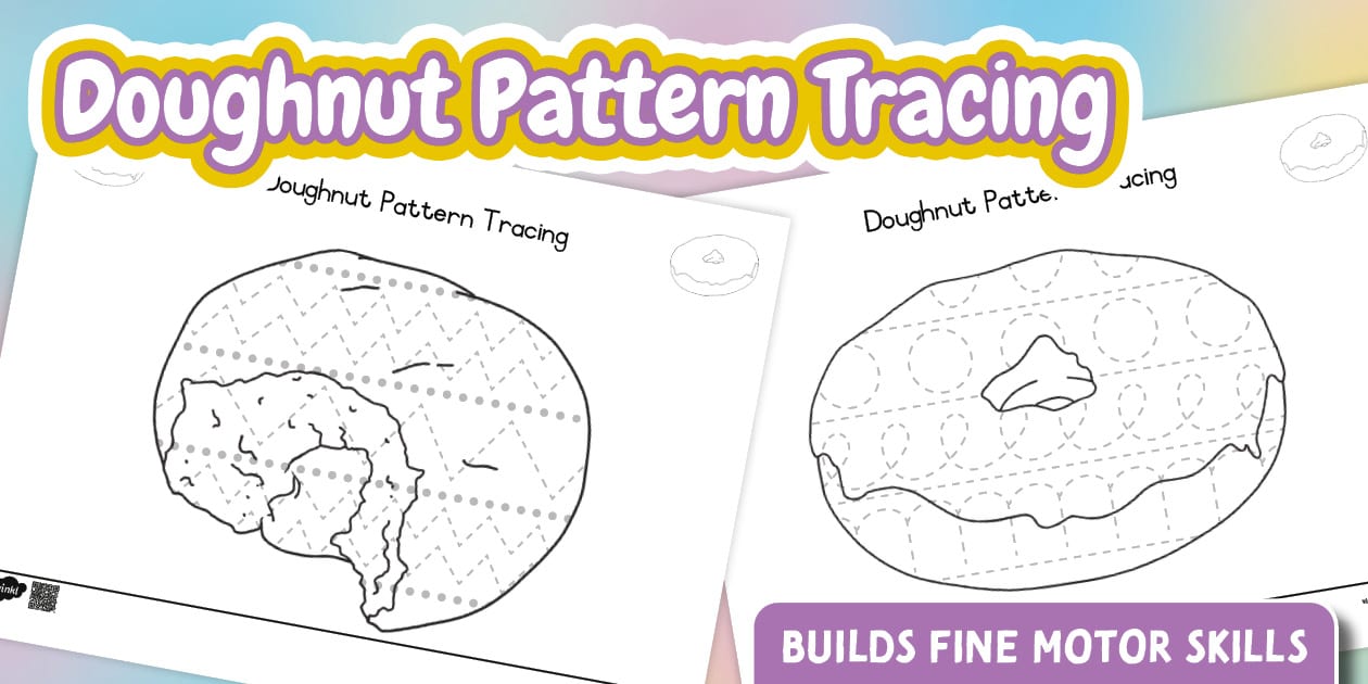 * NEW * Foundation Phase Life Skills - Doughnut Pattern - Tracing Activity