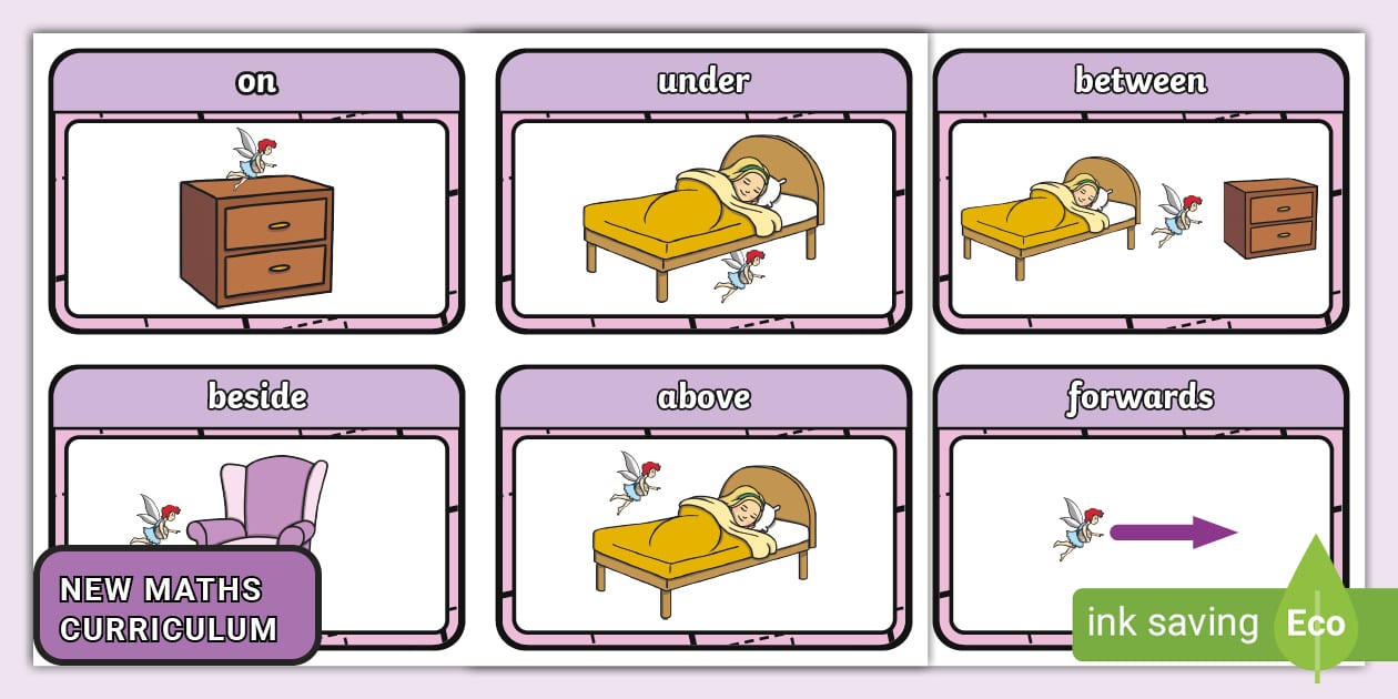 The Tooth Fairy Spatial Awareness Flashcards