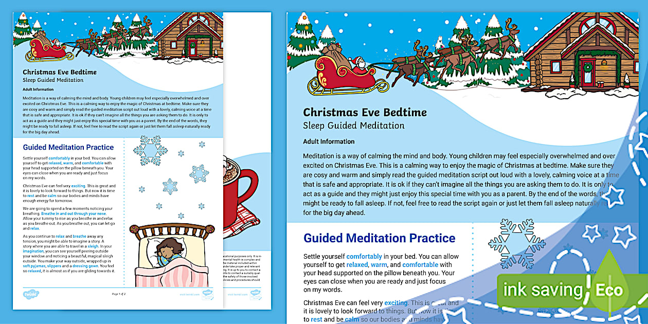 Christmas Eve Bedtime Sleep Guided Meditation (teacher made)