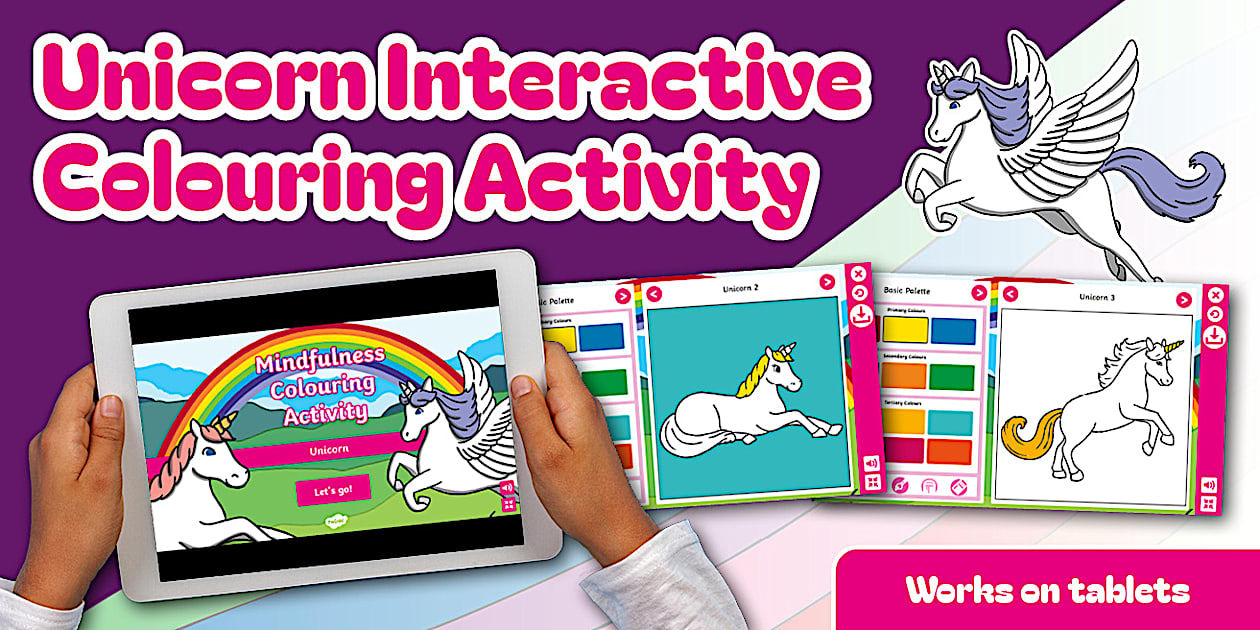 Foundation Phase Life Skills - Unicorn - Interactive Colouring (CAPS ...