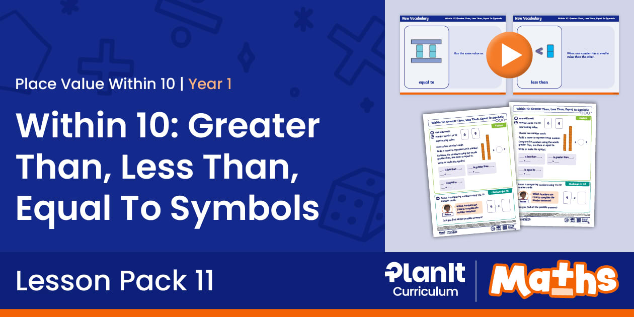 👉 Year 1 Greater Than, Less Than Symbols Pack