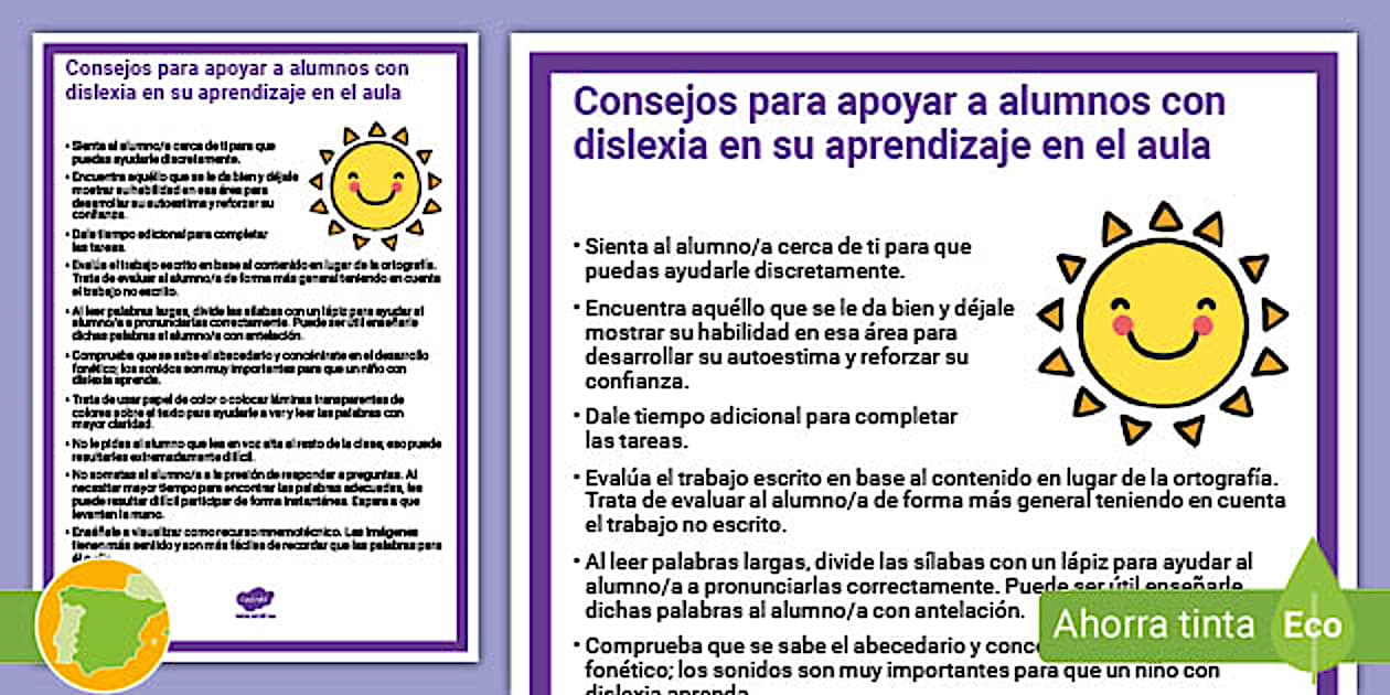 Guía para adultos: Apoyar a alumnos con dislexia en el aula