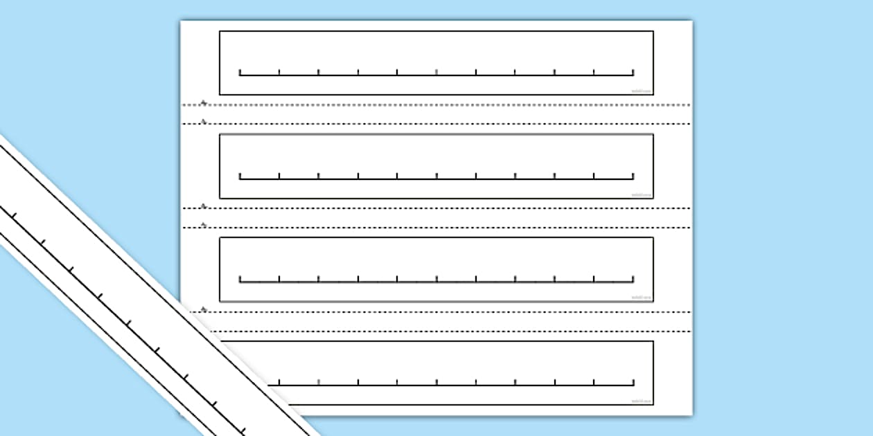 Printable Number Line to 10 | Blank Math Template | Twinkl