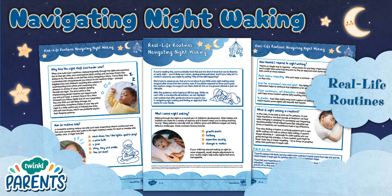 Real-Life Routines: Navigating Night Waking | Twinkl Parents