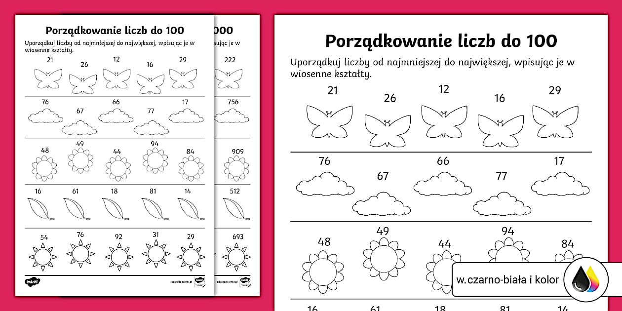 Sprawdzian Matematyka Porównywanie Liczb Klasa 4 Wiosna | Porządkowanie liczb do 100 i 1000 | Matematyka