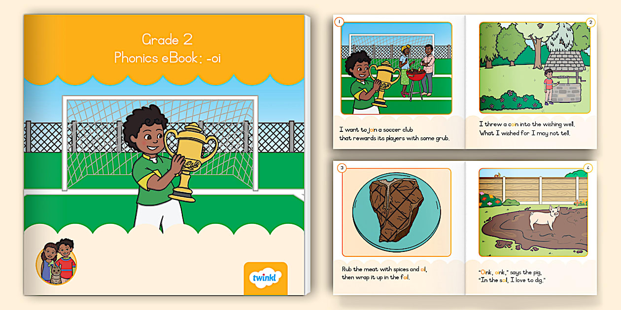 Grade 2 Phonics eBook: -oi (teacher made) - Twinkl