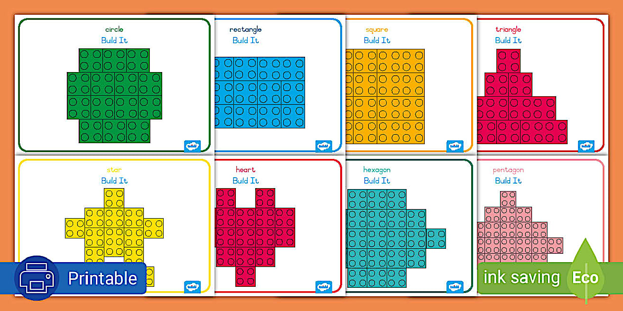 Shape Building Block Cards | Foundation Phase | South Africa