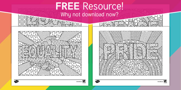 FREE Pride Mindfulness Coloring Sheets | Twinkl USA - Twinkl