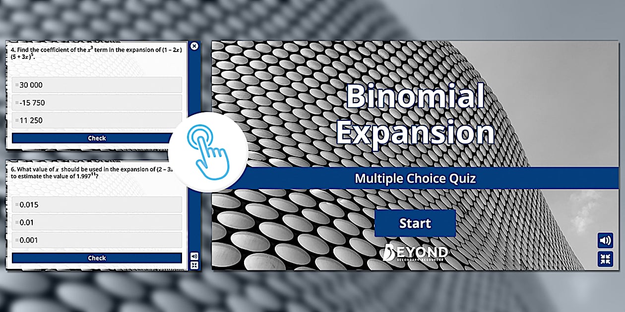 Binomial Expansion Exam Style Questions