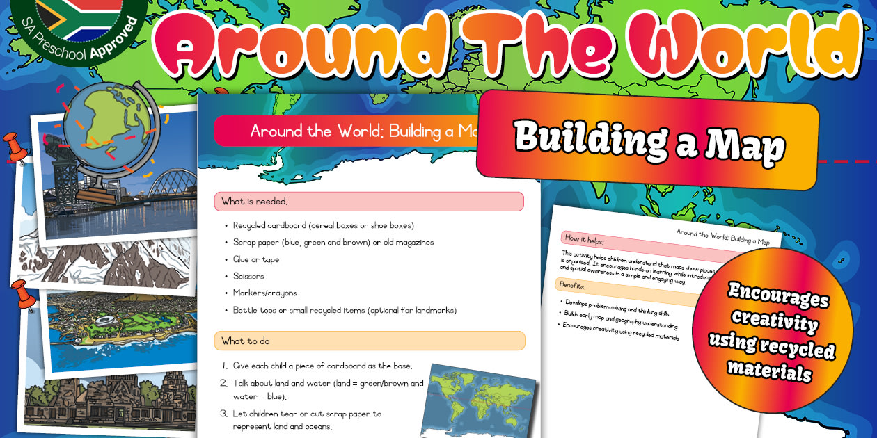 Preschool: Around the World: Building a Map