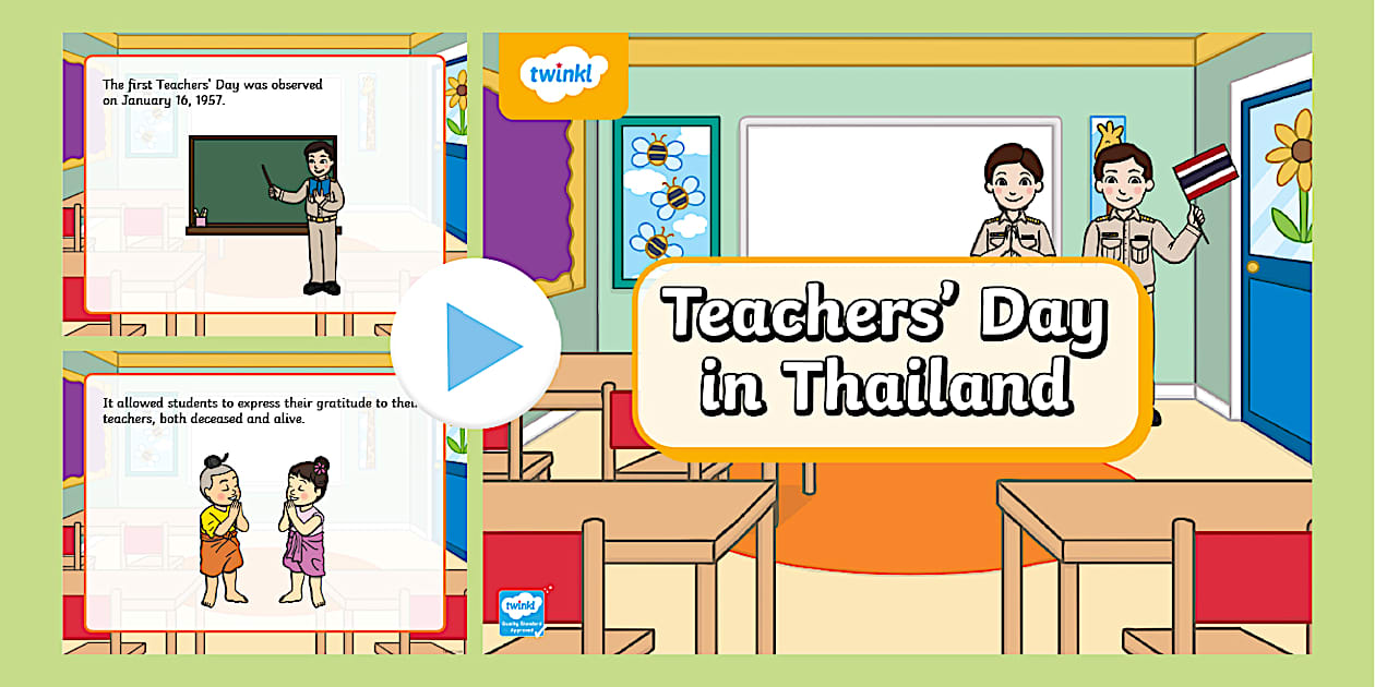 Teacher's Day in Thailand PowerPoint (English)