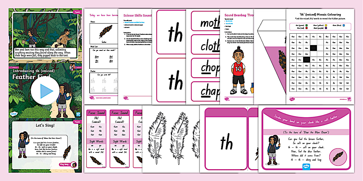 Week 3 Lesson NZ Phonics: Level 3: Week 3: Lesson 3: 'th' (voiced)