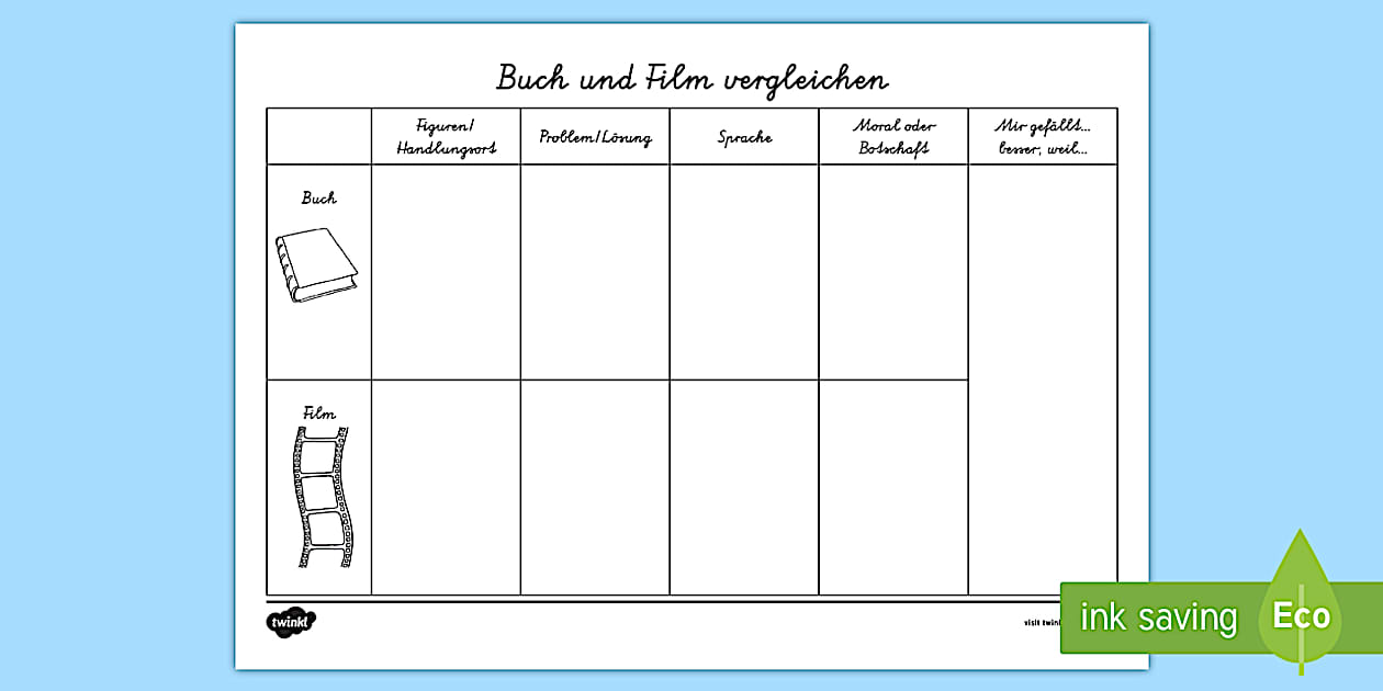 Buch Und Film Vergleichen Arbeitsblatt Teacher Made buch-und-film-vergleichen-arbeitsblatt-teacher-made
