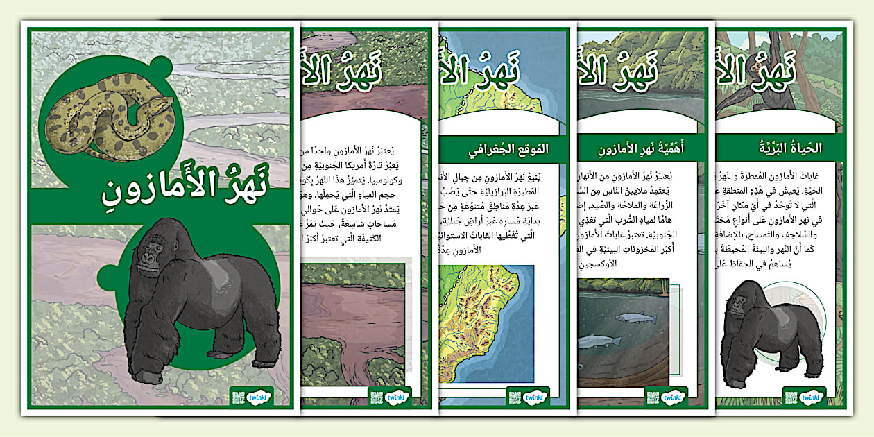 ملصق (بوستر): نهر الأمازون - Twinkl